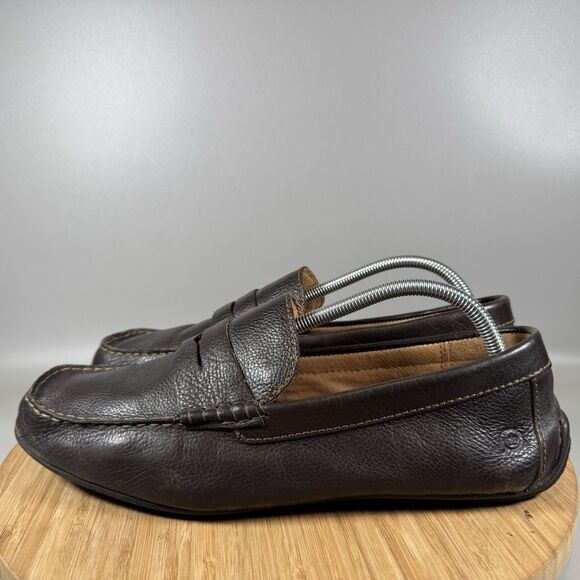 S Born Leather Penny Loafers Brown Men's 10 Slip On Casual Office Comfort - Picture 3 of 8
